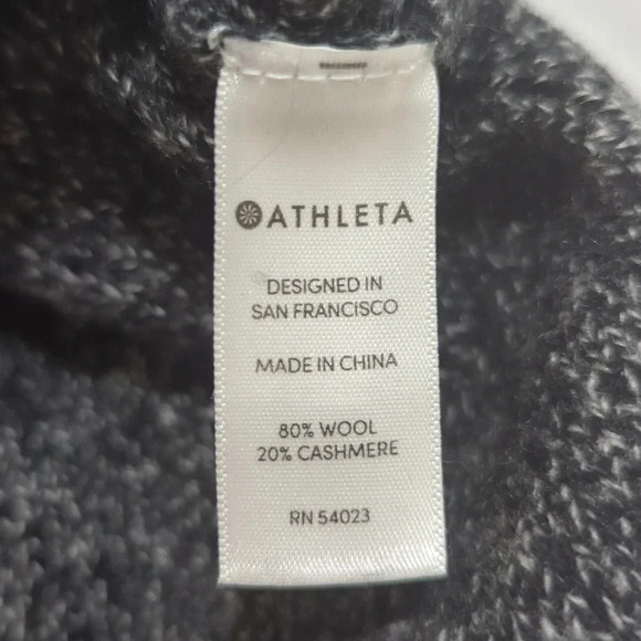 Athleta Perspective Wool Cashmere Crew, Color Gray Size XXS - Picture 14 of 14